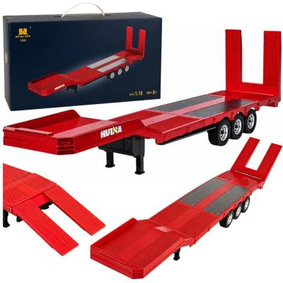 RC nízkoložný návěs Huina 1502 pro Scania 770S červená 1:18