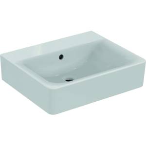 Ideal Standard Connect - Умивалник 55x18x46 см, без отвор за смесител, с преливник, Ideal Plus, бял E8111MA (E8111MA)