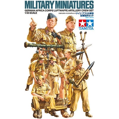 Tamiya German Africa Corps Luftwaffe Artillery Crew Set WWII 1:35