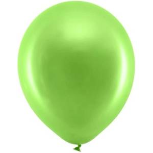Party Deco Латексови Балони Металик, Светло Зелено 30см (rb30m-102)