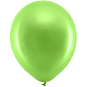 Party Deco Латексови Балони Металик, Светло Зелено 30см (rb30m-102)