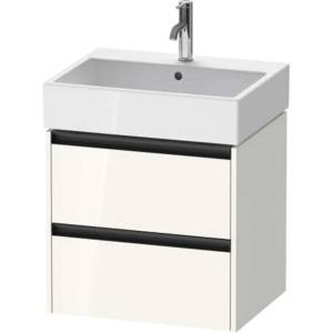 Duravit Ketho. 2 - Шкафче за умивалник 55x58x46 см, 2 чекмеджета, лъскаво бяло K25275022220000 (K25275022220000)