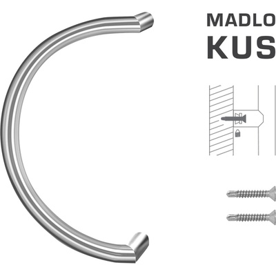 FT - MADLO kód K16 Ø 30 mm ST ks Rozteč madla: 300 mm, Dĺžka: 330 mm, Rozmer profilu madla: Ø 30 mm