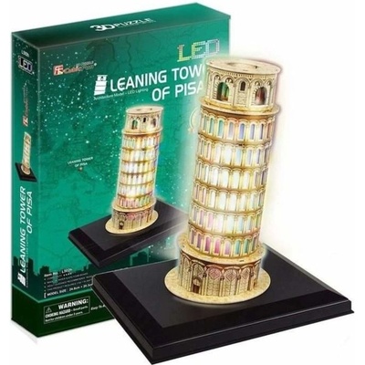 CubicFun 3D puzzle svítící Šikmá věž v Pise 15 ks