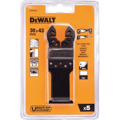 DeWALT DT20725 sada 5ks pilových listů DT20704