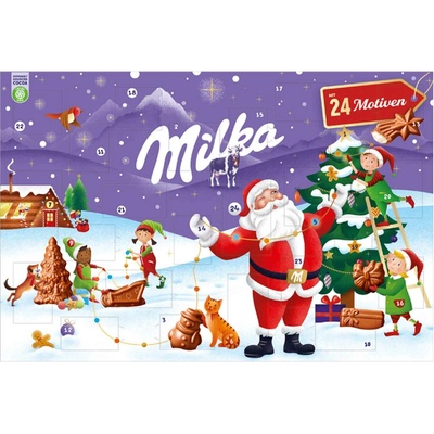 Milka Adventní kalendář z mléčné čokolády 200g