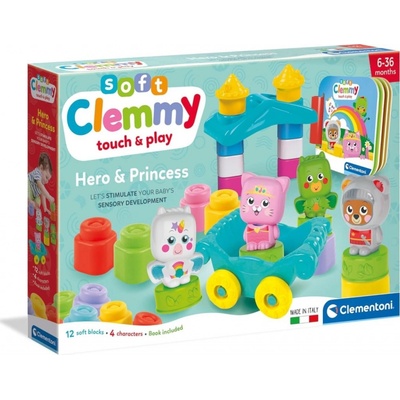 CLEMENTONI Soft Clemmy Hracia sada s knižkou Milé zvieratká