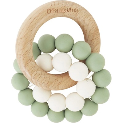 O. B Designs Teether Toy гризалка Mint 3m+