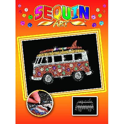 KSG Crafts Творчески комплект KSG Crafts Sequin Art - Изкуство с пайети, Кемпер (1709)