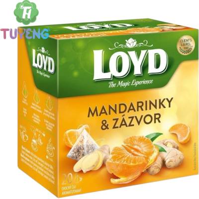 Loyd čaj pyramida mandarinka a zázvor 20 x 2 g