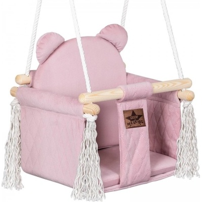 Baby Nellys Stylová houpačka Velvet béžová
