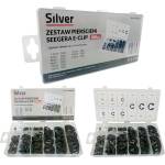 SILVER Осигурителни пръстени E-clip комплект 300 бр. 67324 (S10535)