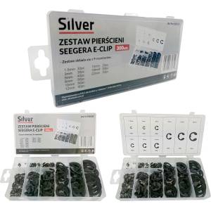 SILVER Осигурителни пръстени E-clip комплект 300 бр. 67324 (S10535)