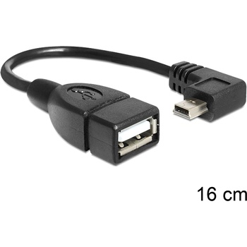 Delock USB-B 2.0 mini - USB-A 2.0 M/F кабел за данни 0.16m OTG 90 83245 (83245)