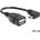 Delock USB-B 2.0 mini - USB-A 2.0 M/F кабел за данни 0.16m OTG 90 83245 (83245)