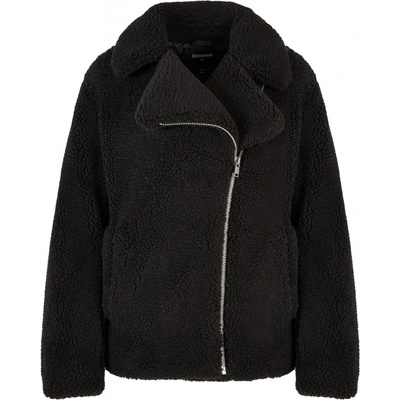 Ladies Sherpa Biker Jacket black