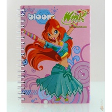 Winx malý poznámkový blok A6 Holka bloom 040639