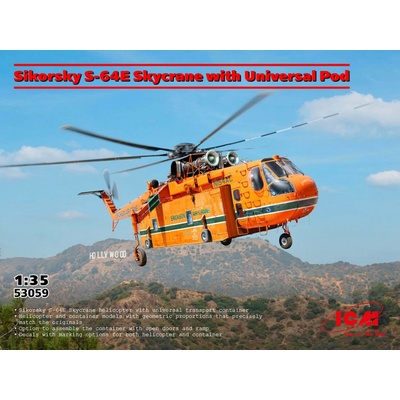 ICM Sikorsky S-64E Skycrane with Universal Pod 1:35