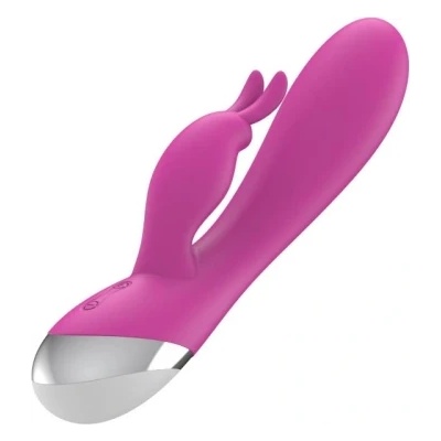 A-GUSTO Презаредим рабит вибратор от силикон A-Gusto