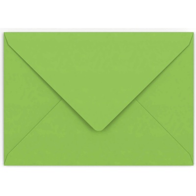 Světle zelená obálka 114x162 mm (C6)