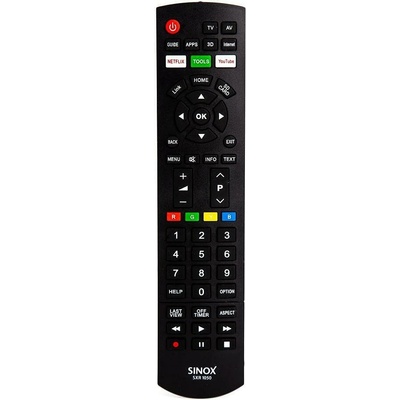 Sinox Дистанционно Sinox SXR1050, за телевизори Panasonic, 2х AAA, черно (SXR1050)