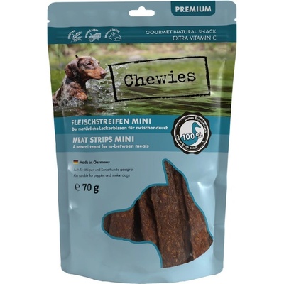 Chewies čisté mäsové prúžky MINI kačka 70 g
