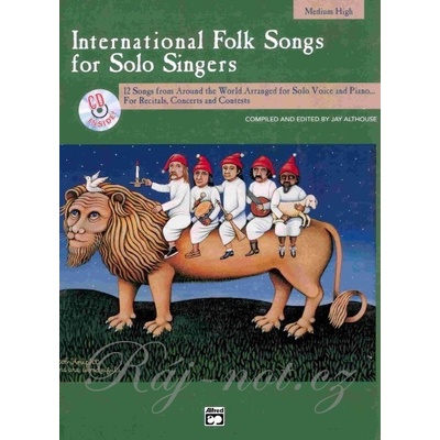 International Folk Songs for Solo Singers + CD / stredný vyšší hlas medium high + klavír
