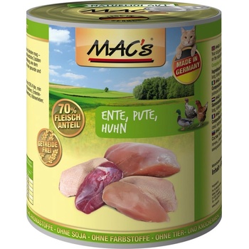 Mac's Cat masová drůbeží s brusinkami 6 x 0,8 kg