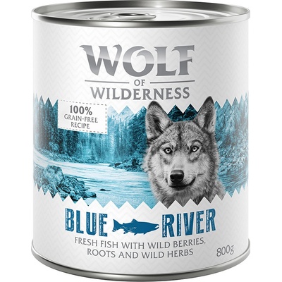 Wolf of Wilderness Adult Single Protein Blue River ryba 24 x 800 g