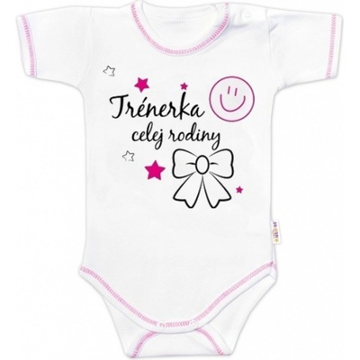 Body krátky rukáv Baby Nellys Trénerka celej rodiny holka