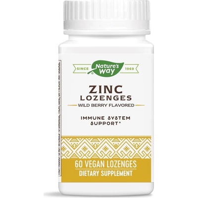 Nature's Way Zinc Lozenges, 60 таблетки, Nature’s Way (41092)