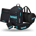 Baagl SET 5 Skate Fortnite Blue: раница, спортна чанта, кръстна чантичка, калъф за лаптоп, портфейл GRS BAAGL | Cheren | Момчешки | UNI