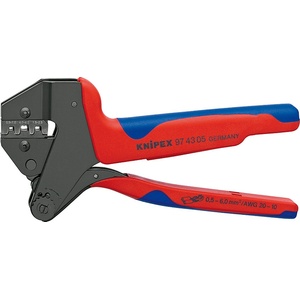 KNIPEX Системни кримповъчни клещи 200 мм с многокомпонентни дръжки knipex 08606 (97 43 05)