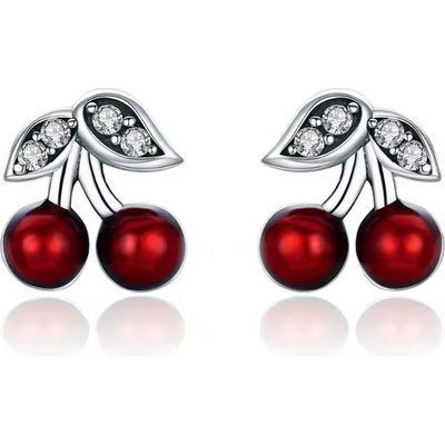 For Silver Puzetové náušnice Třešně - Stříbro 925