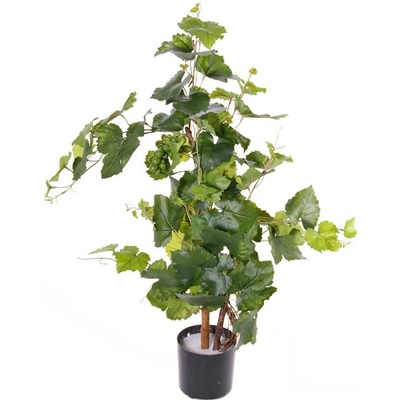 Umělá květina Vinná réva s hrozny keř, 90cm