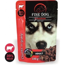 Fine Dog Adult hovězí v omáčce 100 g