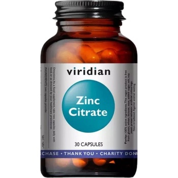 Image 1 of Viridian Zinc Citrate 15 mg [30 капсули]