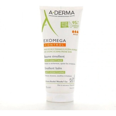 Емолентен балсам за лице и тяло , Emollient Balm, A-Derma Exomega Control, 200 ml