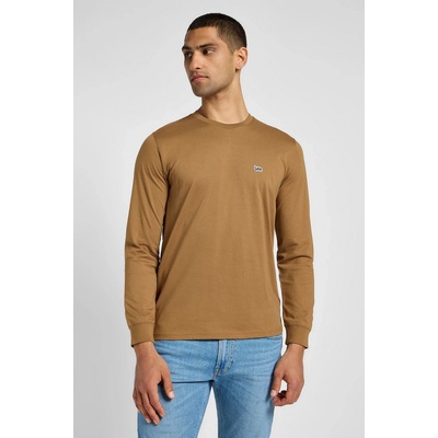 Lee Long Sleeve Patch Logo Tee 112355590 okrové