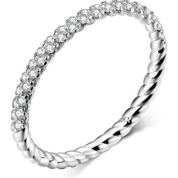 Royal Fashion prsten Třpytivé uzlíky lásky SCR624
