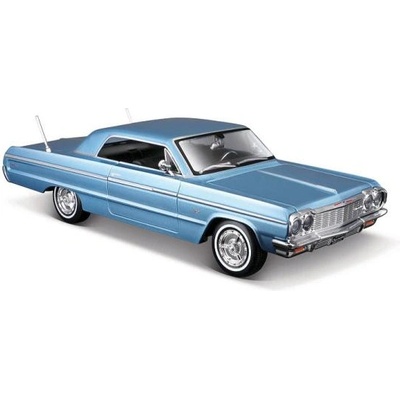 Maisto - Специално издание - 1964 Chevrolet Impala SS, металик синьо, 1: 26