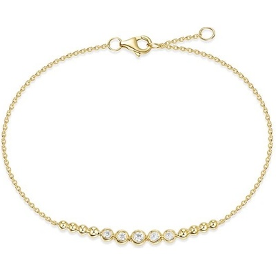 Aurino zlatý náramek se zirkony T24876FCZZ4Y-1