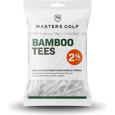Masters Golf Bamboo Tees 2 1/8 White Bag 25ks biela
