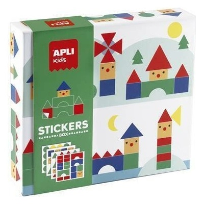 Apli Kids samolepková hra vesnice geometrické tvary 19432