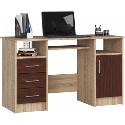 Ak Furniture Ana 124 cm dub sonoma / wenge