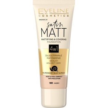 Eveline make up satin matt Eveline satin MATT 101 Ivory 30 ml