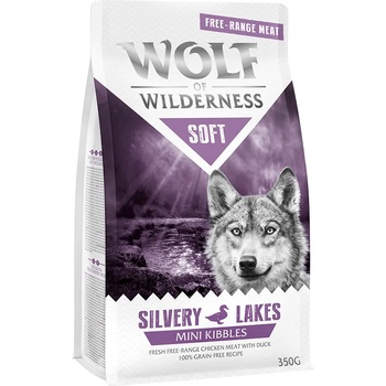Wolf of Wilderness 350г Mini Soft Silvery Lakes Wolf of Wilderness суха храна за кучета- свободни пилета и патици