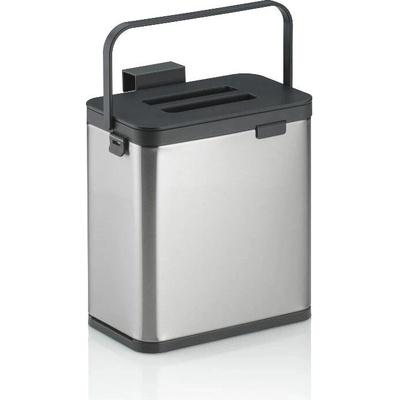 Kela Odpadkový koš na bio odpad Plata nerez matná stříbrná 20,5x13,0x21,0cm 2,1l