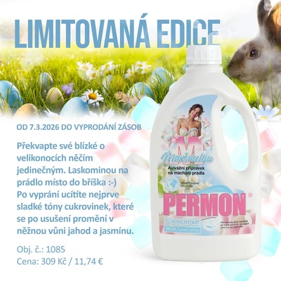 PERMON M MARŠMELOU avivážní přípravek na máchání prádla 1,5 l