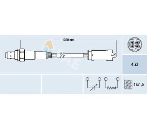 Lambda sonda FAE 77238